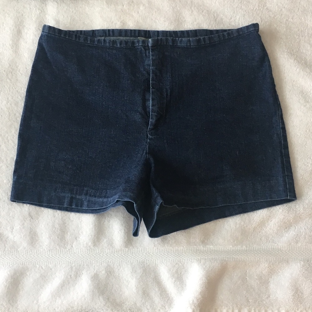 J.Crew || High-Waisted Blue Shorts